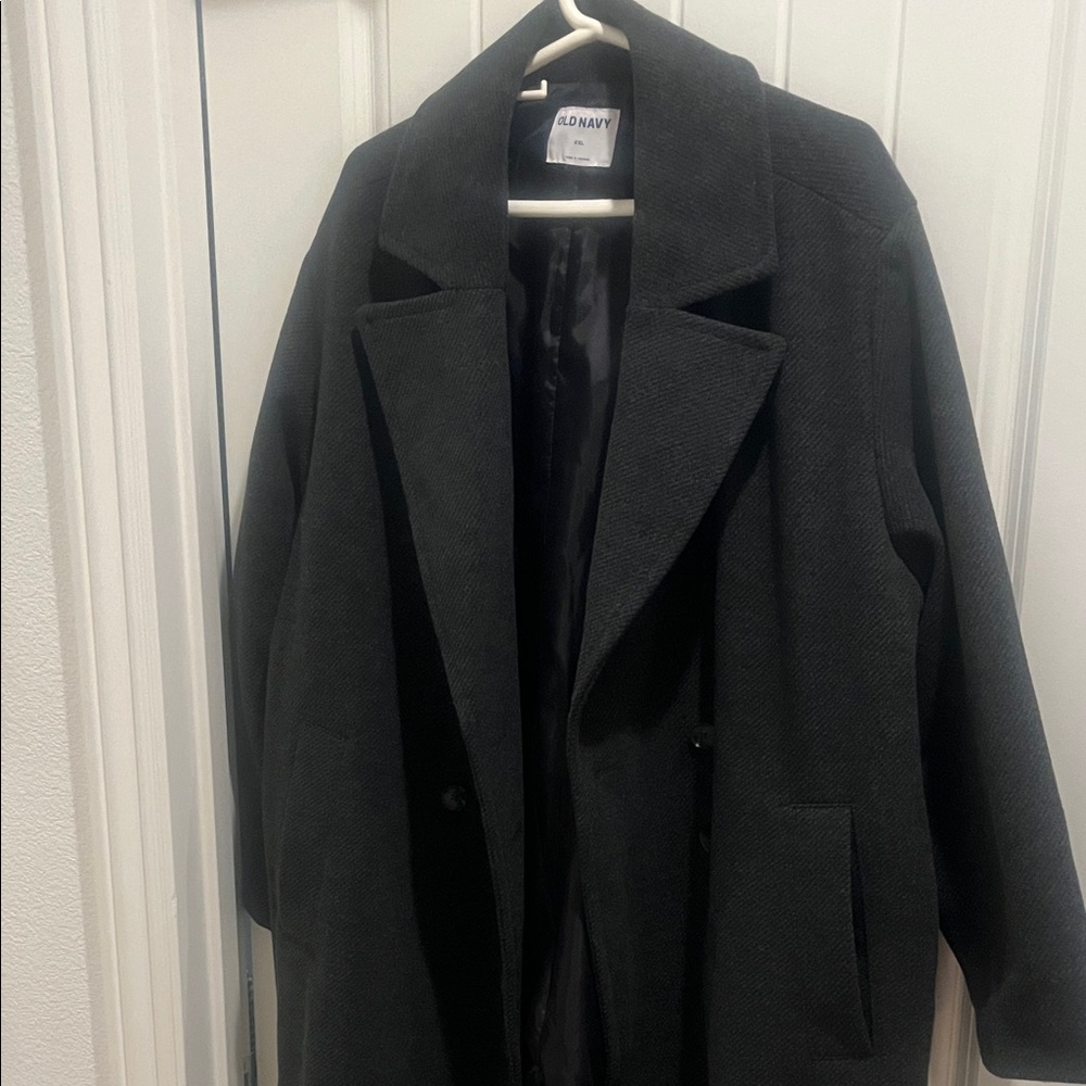 Old Navy Charcoal Trench Coat